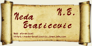Neda Bratičević vizit kartica